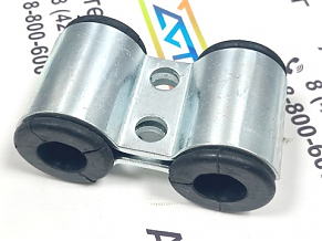 KGH2-25 (3/4") (двойной) Зажим (крепеж) для гидравлической трубы (хомут/резина)