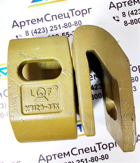 HB120-35X(HB110-35X)(35мм, 30гр, ширина 110мм) Межзубьевая защита. Фото 1